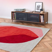 Jane rug 183x223cm, New Zealand wool, red