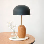 Nina table lamp, slate gray lampshade
