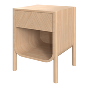 Marius bedside table in natural oak