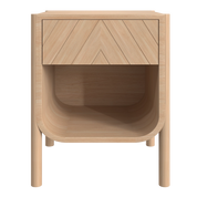 Marius bedside table in natural oak
