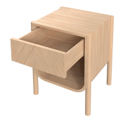 Marius bedside table in natural oak