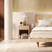 Marius bedside table in natural oak