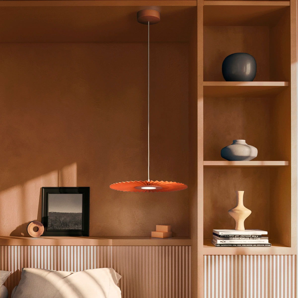 Carmen S pendant light 50cm, white