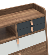 gaston secretaire mural 60 noyer gris ardoise gris clair 3