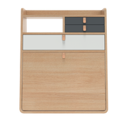 gaston secretaire mural 60 chene gris ardoise gris clair 2