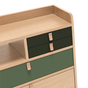 gaston secretaire mural 60 chene vert cendre sauge 3