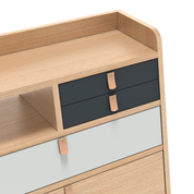 gaston secretaire mural 60 chene gris ardoise gris clair 3