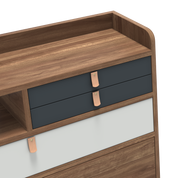 gaston secretaire mural 80 noyer gris ardoise gris clair 3